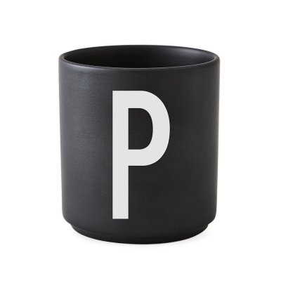 DESIGN LETTERS  Tasse en porcelaine Personal  - P - noir