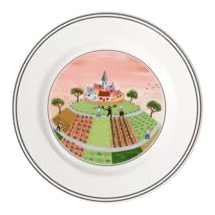 VILLEROY & BOCH Design Naif Assiette &agrave; pain Hameau Multicolore 