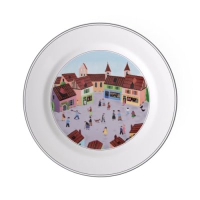 VILLEROY & BOCH Design Naif Assiette plate Village Multicolore 