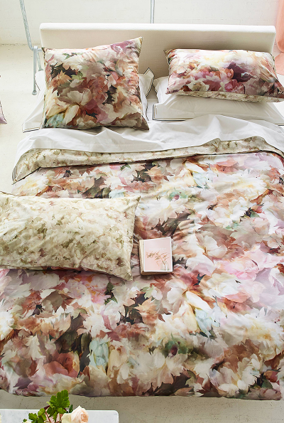 DESIGNERS GUILD  Housse de couette en Percale de coton - 140 x 200 cm - Rose