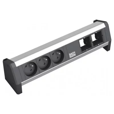 BACHMANN DESK - Coupe-circuit - CA 230 V - connecteurs de sortie : 3 - noir