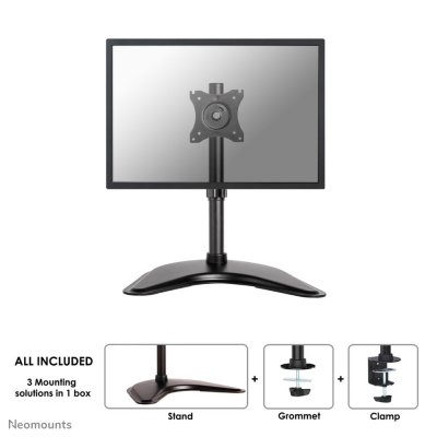 NEOMOUNTS Desk mount 10-30in tlt/rot/swi stnd/clmp/grm.m10kg.75x75to100x100