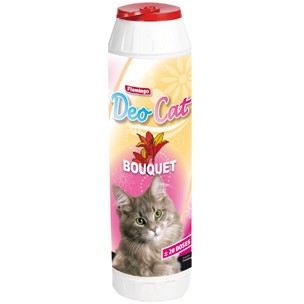 FLAMINGO D&eacute;sodorisant pour liti&egrave;re parfum cerise sauvage flacon 750 g pour chat