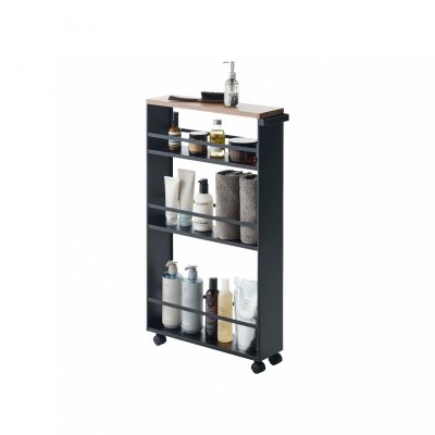 Desserte de rangement en acier - L47,5 cm Calicosy Noir - Noir