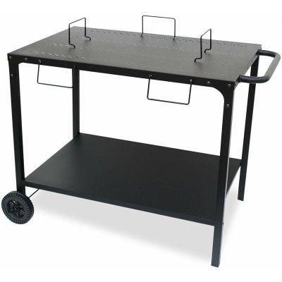 SWEEEK Desserte ext&eacute;rieure pour plancha modulable en acier noir