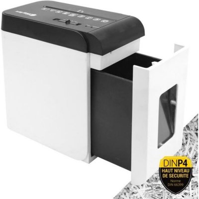 WAYTEX Destructeur De Documents Coupe Crois&eacute;e 5 Feuilles Avec Bac Tiroir 8 L