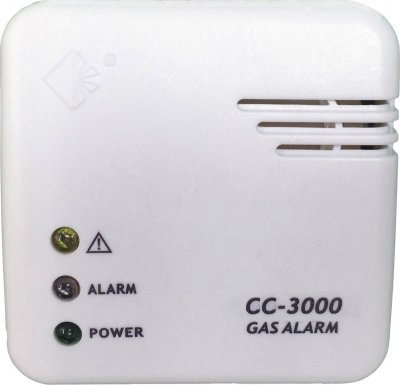 D&eacute;tecteur de gaz Cordes Haussicherheit CC-3000 sur secteur Gaz d&eacute;tect&eacute; butane, m&eacute;thane, propane