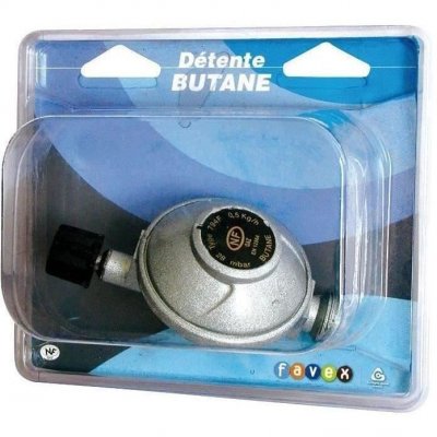 FAVEX D&eacute;tendeur Butane Pour Bouteille Camping 0,5Kg/H-28 Mbar
