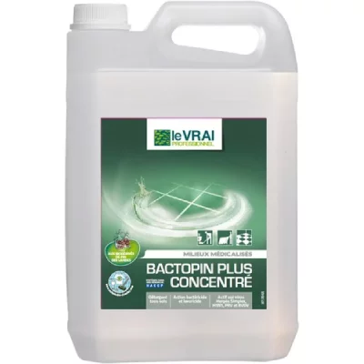  D&eacute;tergent Bactopin Plus Concentr&eacute; - tous types de surfaces - 5L