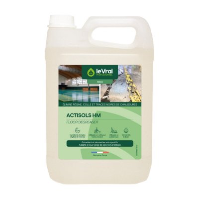 LE VRAI PROFESSIONNEL D&eacute;tergent d&eacute;graissant puissant Le Vrai - Actisols HM - 5L
