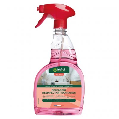 LE VRAI D&eacute;tergent d&eacute;sinfectant sanitaire  - Parfum fleural - 750 ml
