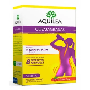 AQUILEA D&eacute;tox et Br&ucirc;leur de Graisses au Go&ucirc;t Ananas 15 Sticks Solubles