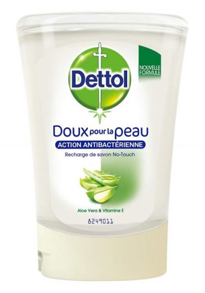 DETTOL  No-Touch Recharge Savon Gel Lavant Mains Aloe Vera 250ml