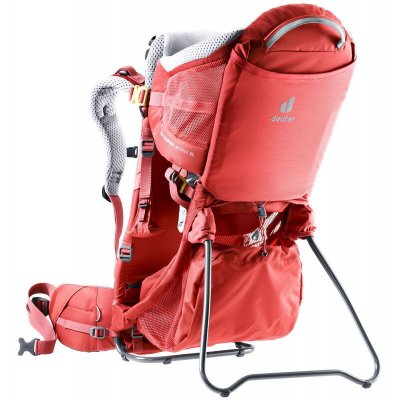 DEUTER  Porte b&eacute;b&eacute; randonn&eacute;e Kid Comfort Active Sl Currant Rouge/Gris