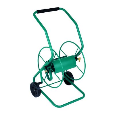 CAPVERT D&eacute;vidoir m&eacute;tallique roulant trait&eacute; anti rouille pour tuyau arrosage CAP VERT