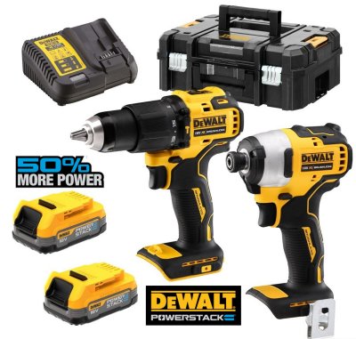 DEWALT Dewa Akku Set Dcd709+Dcf809 Dck2062e2t-Qw