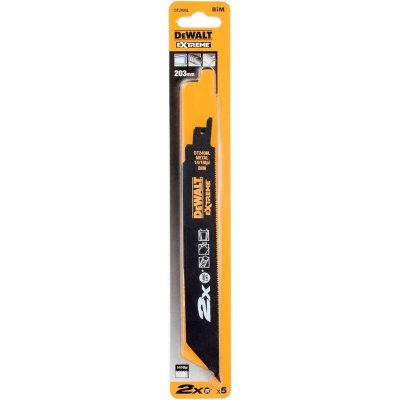 DEWALT  2X vie en m&eacute;tal Lames Pack de pistons 5 DEWDT2408LQZ
