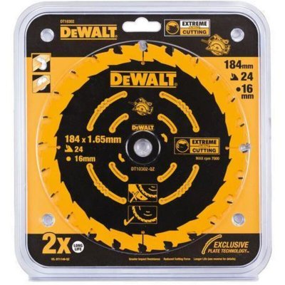 DEWALT  DT10302-QZ Lame de scie portative 24WZ, Argent, 184/16mm