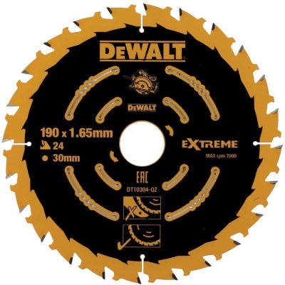DEWALT  DT10304-QZ Lame de scie portative 24WZ, Argent, 190/30mm