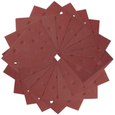 DEWALT  DT3035-QZ - 1/4lame gr&egrave; 115x115mm perfor&eacute; perle 240 8 trou circulaire (25 ud)