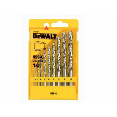 DEWALT  DT5922-QZ Coffret de Foret HSS-G, Jaune/noir, Set de 13 Pi&egrave;ces