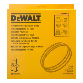 DEWALT  DT8482 Lame scie&agrave; ruban - 16x2095mm pour DW738 / DW739