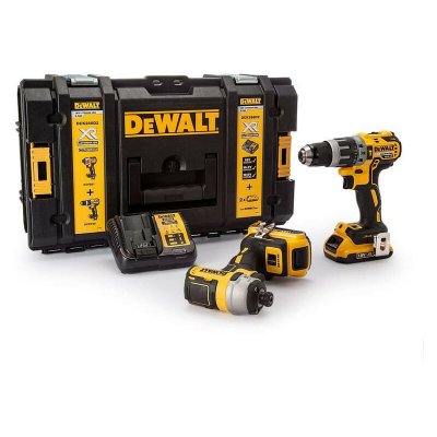 DEWALT  - ensemble de machines &agrave; batterie 18v + coffret - dck266d2