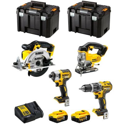 DEWALT  - Kit DWK402 (DCD796 DCF887 DCS331 DCS391 2 x 5,0 Ah DCB115 2 x tstak vi)