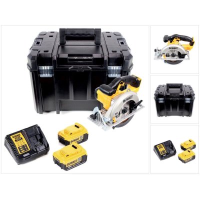 DEWALT  - Scie circulaire 165mm 18V (2X4Ah) Li-Ion - DCS391M2