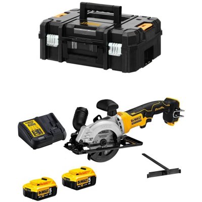 DEWALT  - scie circulaire &agrave; batterie 18v 2x5ah li-ion 115 mm - dcs571p2