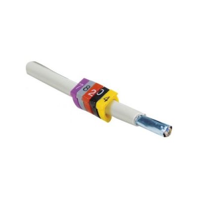 DEXLAN  bagues de marquage diam 8 mm - 9 blanc