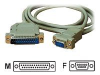 GENERIQUE Dexlan - C&acirc;ble de modem nul - DB-9 (F) pour DB-25 (M) - 1.8 m
