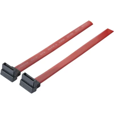 TECLINE Dexlan Cable SATA avec 2 prises coud&eacute;es vers le bas 50 cm