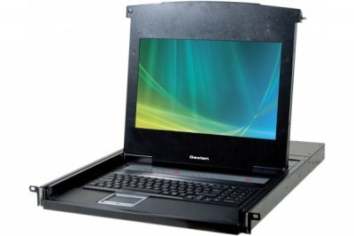 DEXLAN  CONSOLE LCD 18,5' 1080P FULL HD 4P KVM VGA/USB +C&acirc;ble