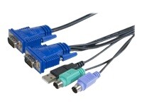 DEXLAN  Cordon combo pour kvm evolutif VGA/PS2+USB - 1,8m