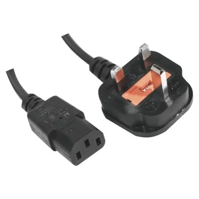 EXC Dexlan Cordon &eacute;lectrique secteur- UK 1.8 m Noir