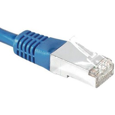 EXC Dexlan Cordon reseau patch RJ45 SSTP CAT 6 0,30 m Bleu