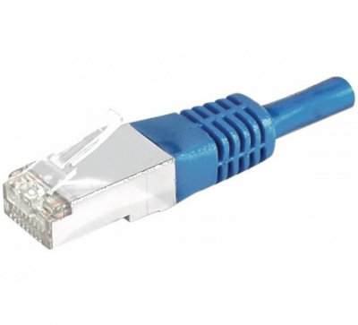 EXC Dexlan Cordon reseau patch RJ45 SSTP CAT 6 0,50 m Bleu