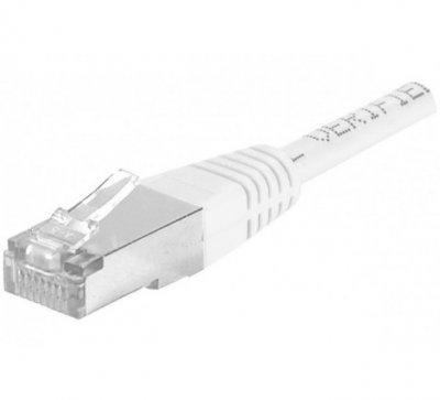DEXLAN  Cordon RJ45 cat&eacute;gorie 6A F/UTP blanc - 10 m