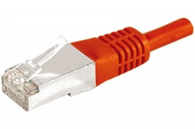 DEXLAN  Cordon RJ45 cat&eacute;gorie 6A F/UTP rouge - 3 m