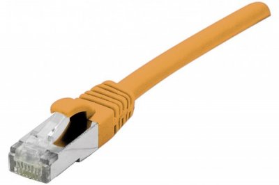 CONNECT DEXLAN Cordon RJ45 cat&eacute;gorie 6A S/FTP LSOH snagless orange - 25 m