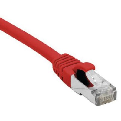 DEXLAN  Cordon RJ45 cat&eacute;gorie 6A S/FTP LSOH snagless rouge - 0,15 m