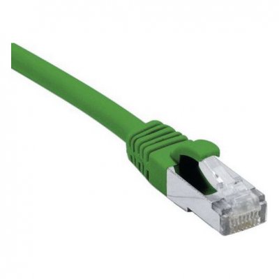 DEXLAN  Cordon RJ45 cat&eacute;gorie 6A S/FTP LSOH snagless vert - 25 m