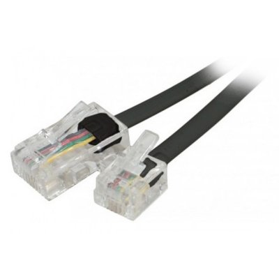 GENERIQUE Dexlan Cordon t&eacute;l&eacute;phonique RJ11 vers RJ45 2 m Noir