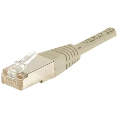 DEXLAN  Lot de 5 Cordons patch RJ45 F/UTP CAT6 gris 2m