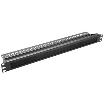DEXLAN  - Passe c&acirc;bles avec brosse 1U 19 avec support (754451)