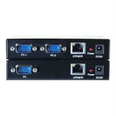 DEXLAN  switch Kvm 2 ports Vga/USB + prolongateur 150M