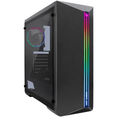 COOLBOX Dgc-a200 usb verre tremp&eacute; micro atx 5 fan noir