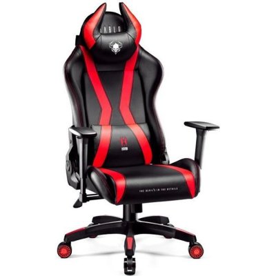 DIABLO CHAIRS Diablo X-Horn Chaise Gaming Noir-Rouge King (XL)