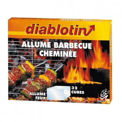 DIABLOTIN  Allume Barbecue &ndash; CHEMIN&Eacute;E Cubes DE P&Eacute;TROLE D&Eacute;SODORIS&Eacute; AFEU4